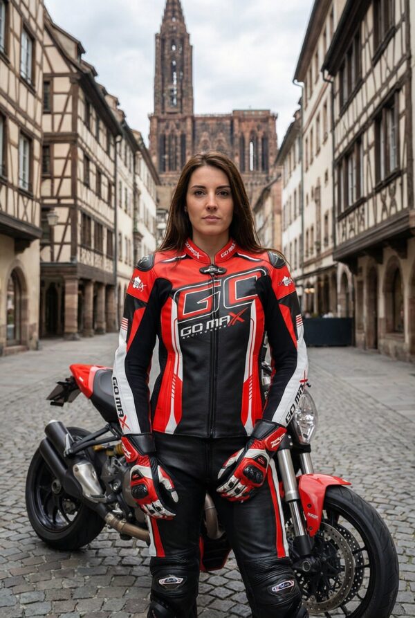 blouson GomaxFr de moto femme